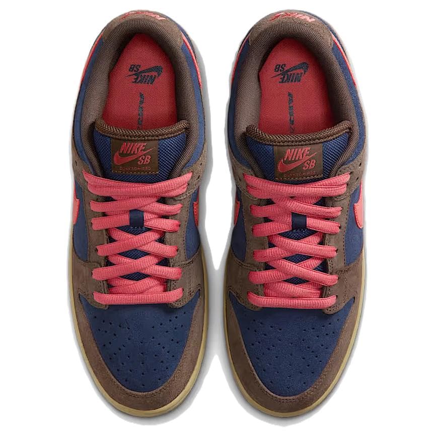 Кроссовки Nike Dunk SB Кожа Амортизация Низкие Кроссовки для скейтбординга Унисекс Барочный коричневый - изображение 4