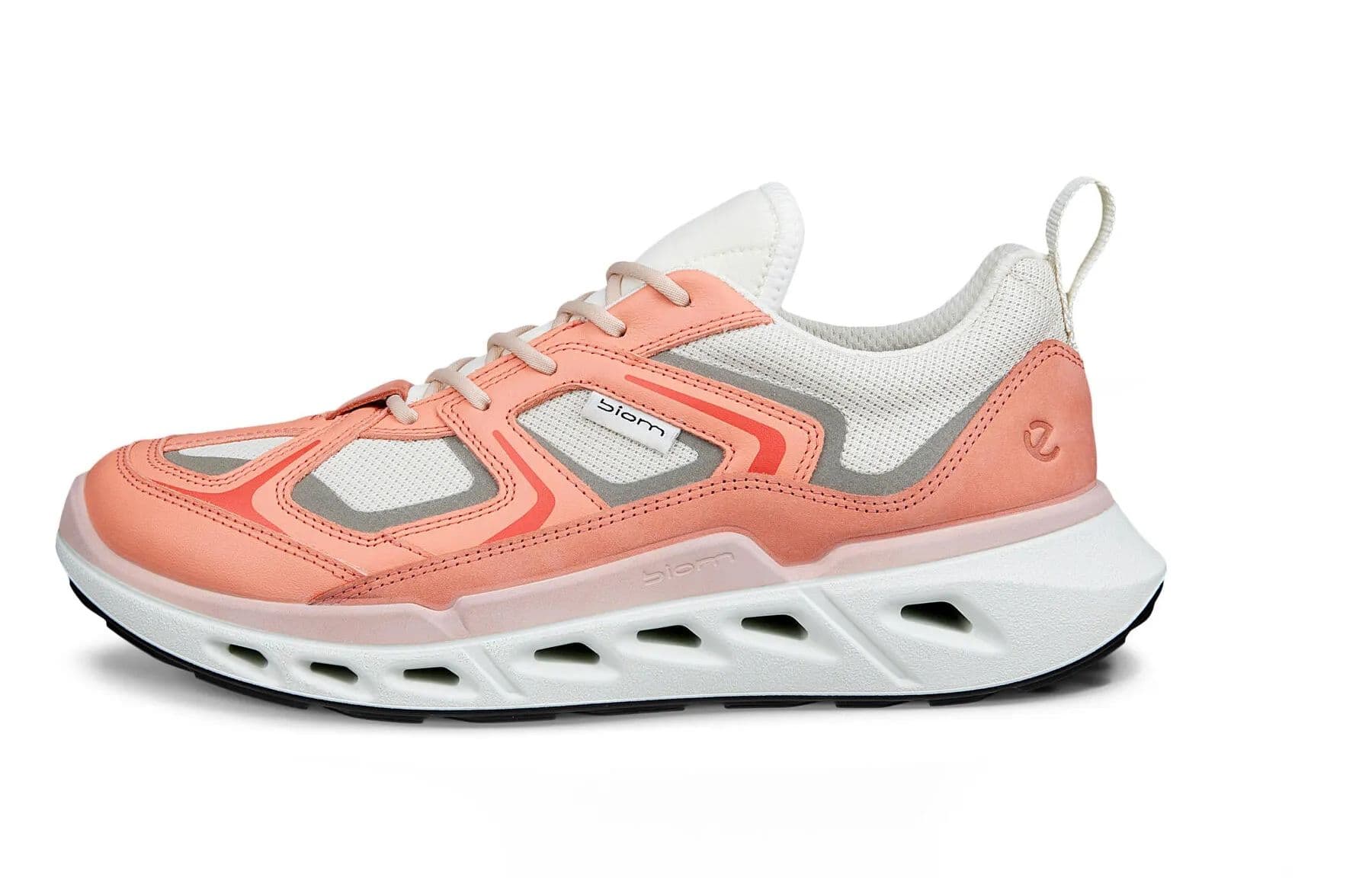 Кроссовки Ecco SS26 Biom 720 Коллекция Текстиль Коровья кожа Низкий верх Повседневная обувь Женская Кораллово-красный - изображение 1
