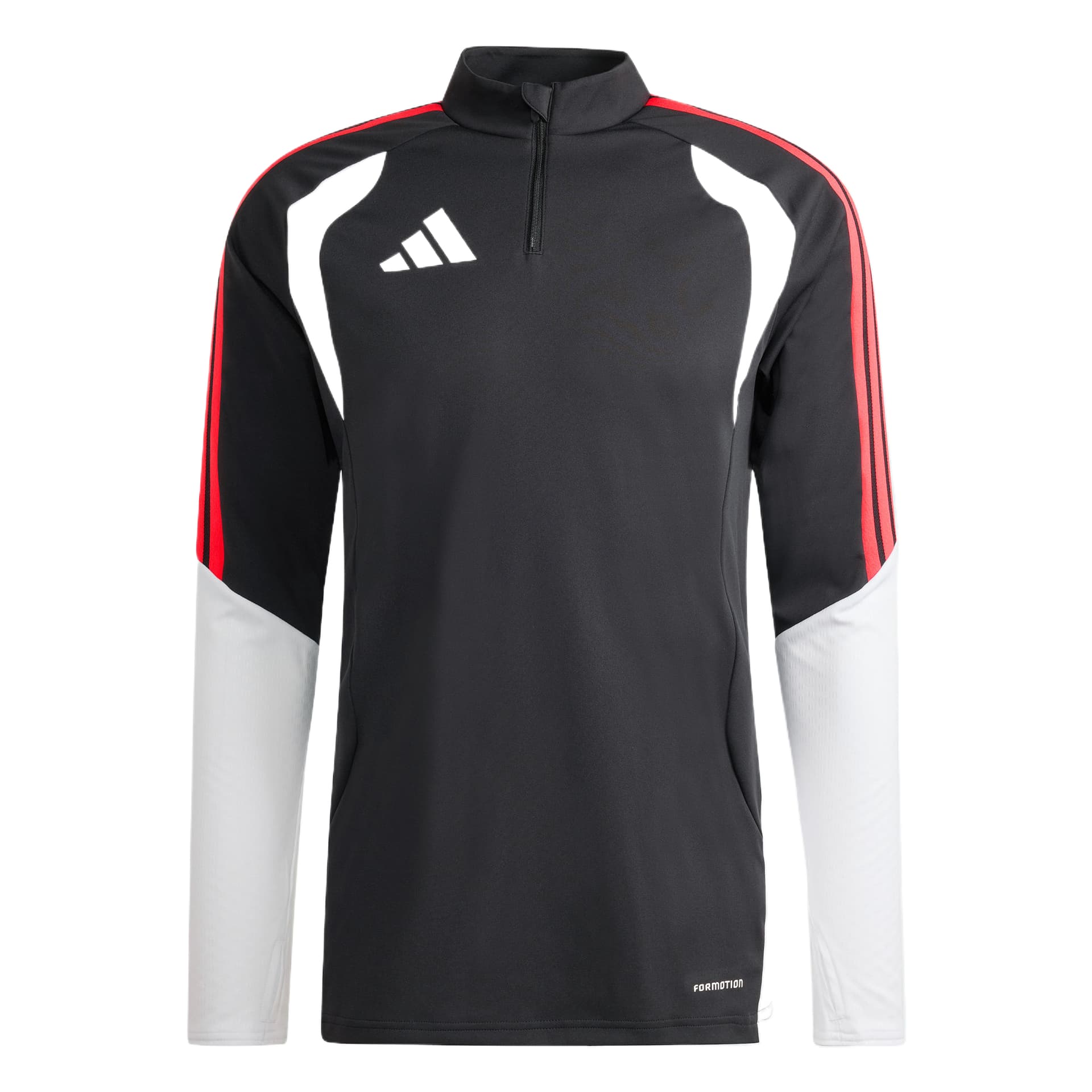 Adidas Черный Ярко-Красный Мужской Футбольный Джерси - изображение 1