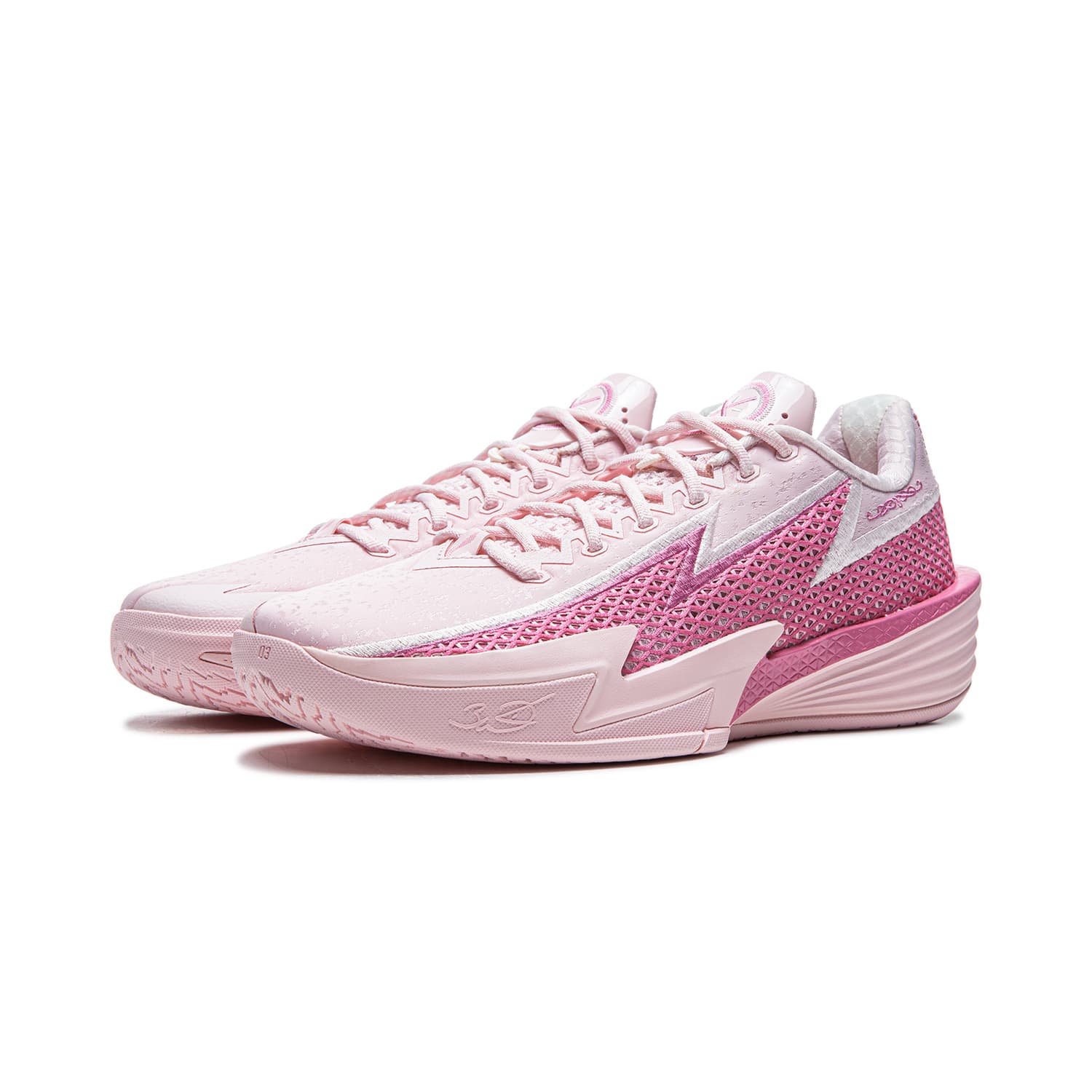 Кроссовки для баскетбола Li-Ning Wade Lightning 2 Баскетбольные кроссовки для мужчин с амортизацией, стабильностью и поддержкой, низкие, ярко-розовые - изображение 3