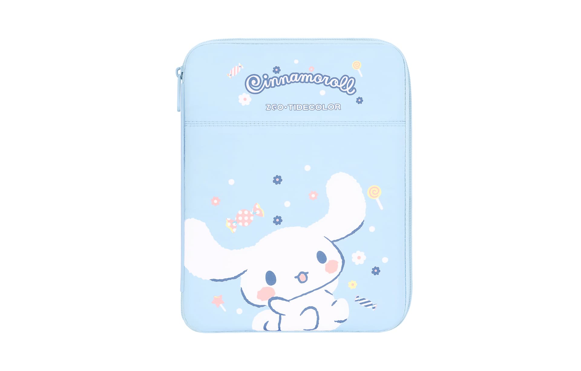 Sanrio Cinnamoroll Эксклюзивный Универсальный Деловой повседневный стиль Милый Водонепроницаемый Для школьников Большой объем Привлекательный Антиударный 11 13 дюймов Хранение 95% полиэстер, 5% эластан Сумки для ноутбуков Маленький Женский Синий - изображение 4
