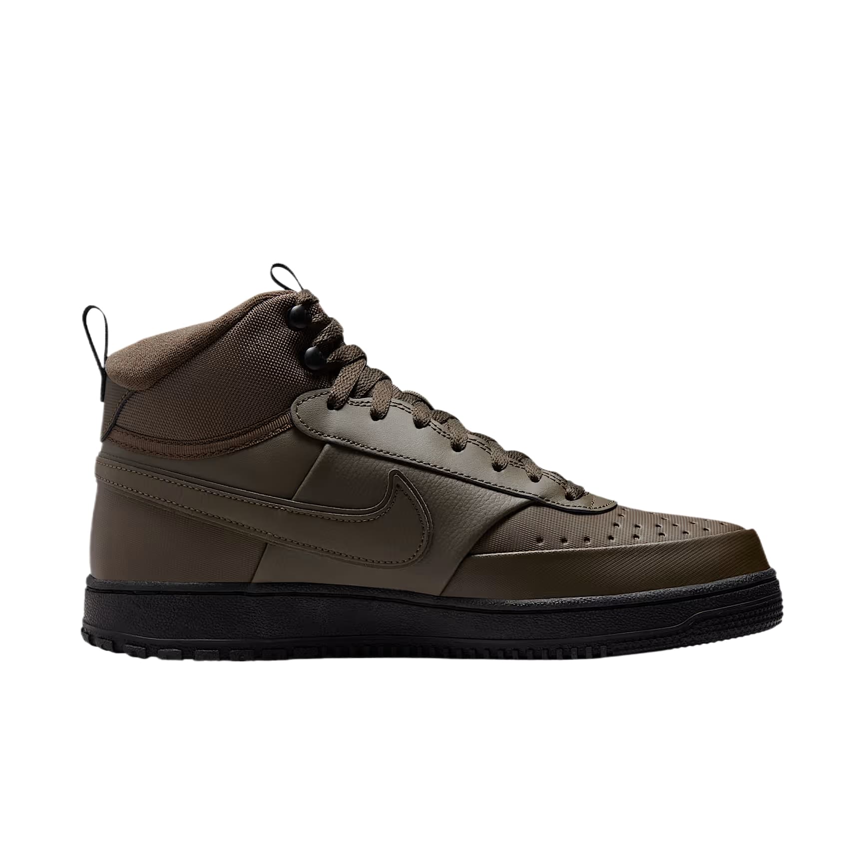 Кроссовки Nike Court Vision Mid Текстиль Кожа Амортизация MID Топ Скейтбординг Мужские Кроссовки - изображение 2