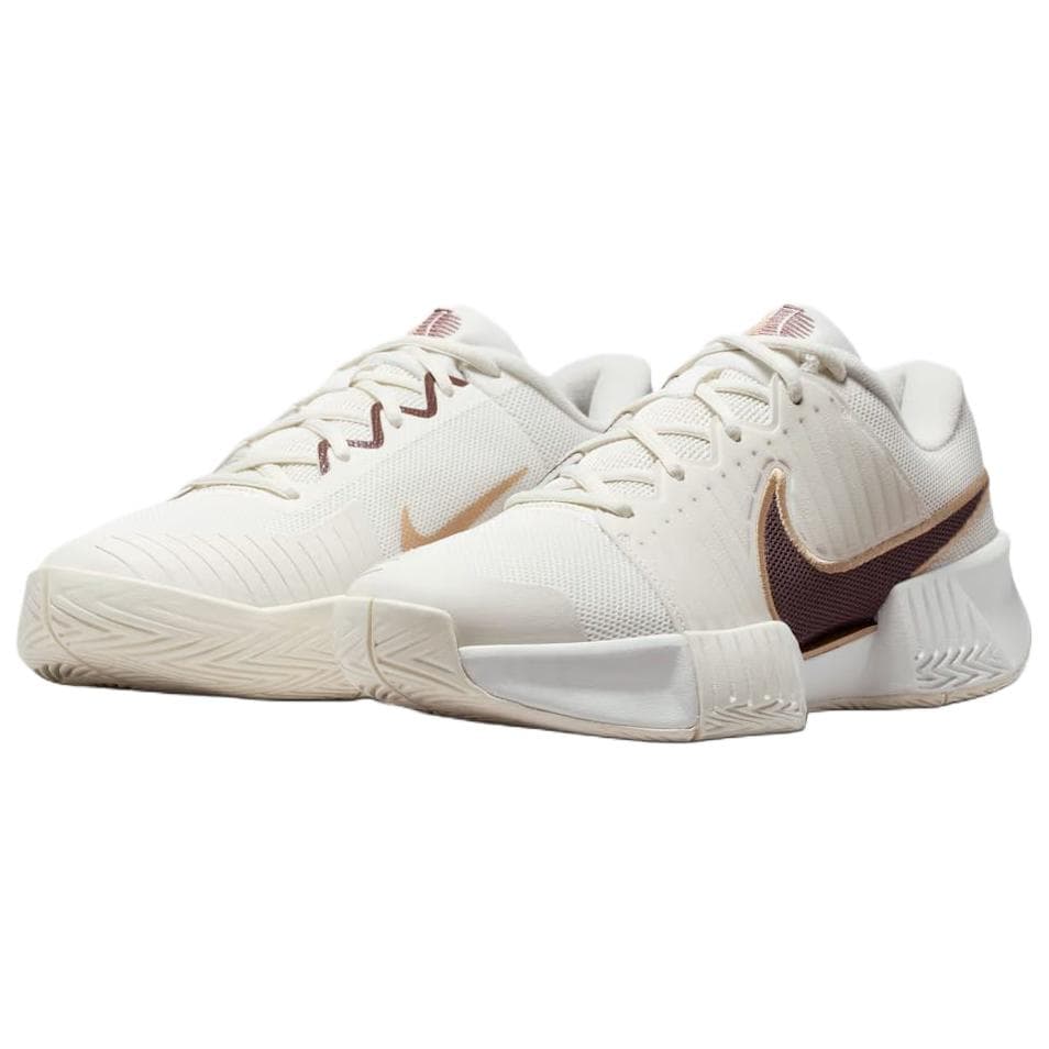 Кроссовки для тенниса Nike GP Challenge Pro Устойчивые к истиранию Кроссовки для тенниса с низким верхом Женские Белый Умбра - изображение 3