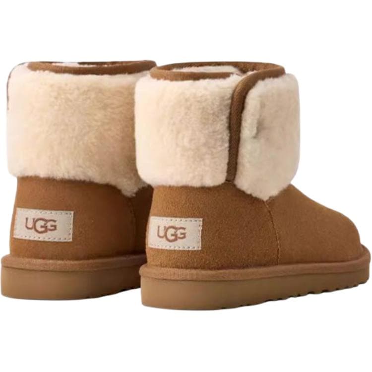 UGG Classic Heritage Entry Детские сноубутсы Коричневый Детский - изображение 5