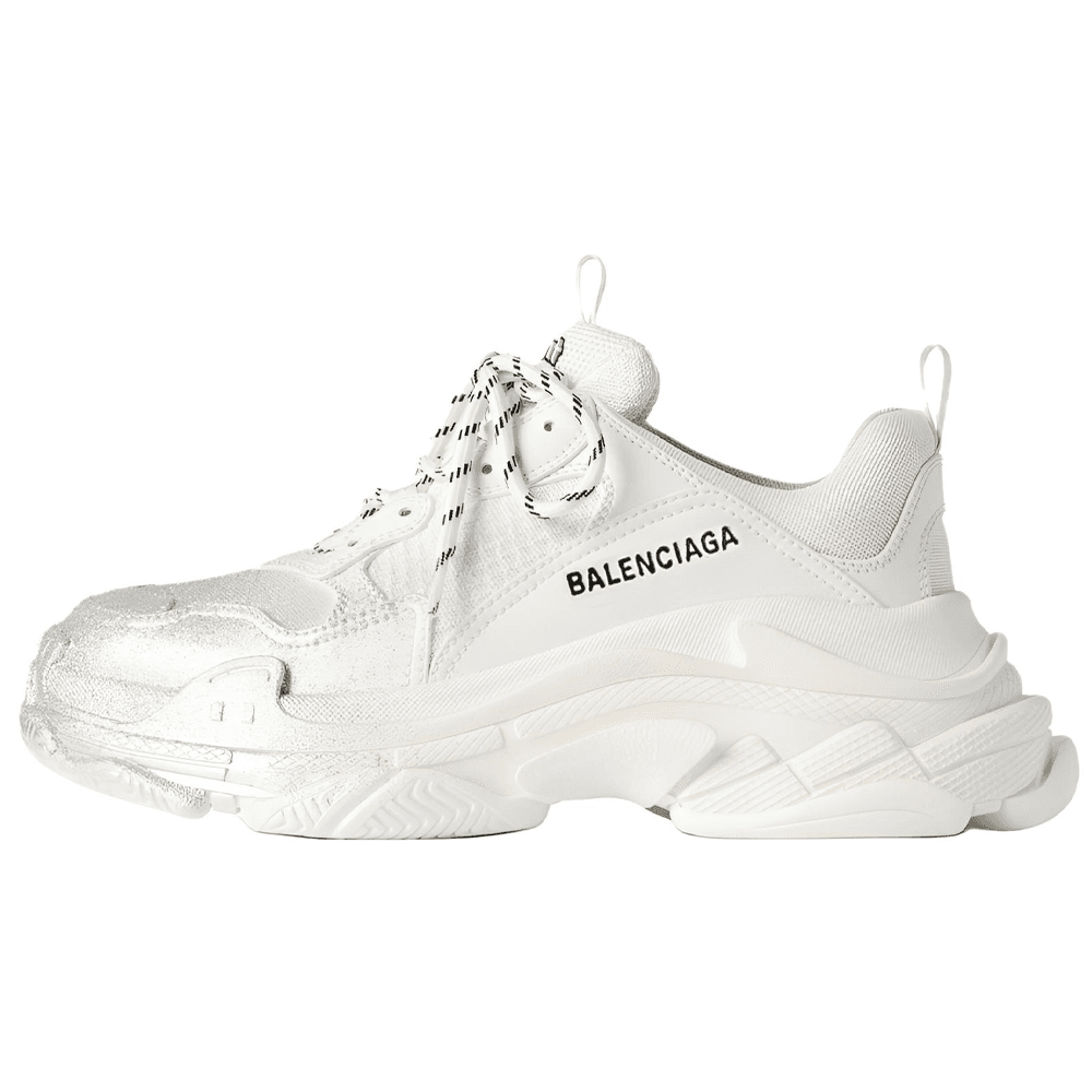 Кроссовки Balenciaga Triple S Low Топ Массивные кроссовки Women's White Серебряный - изображение 1