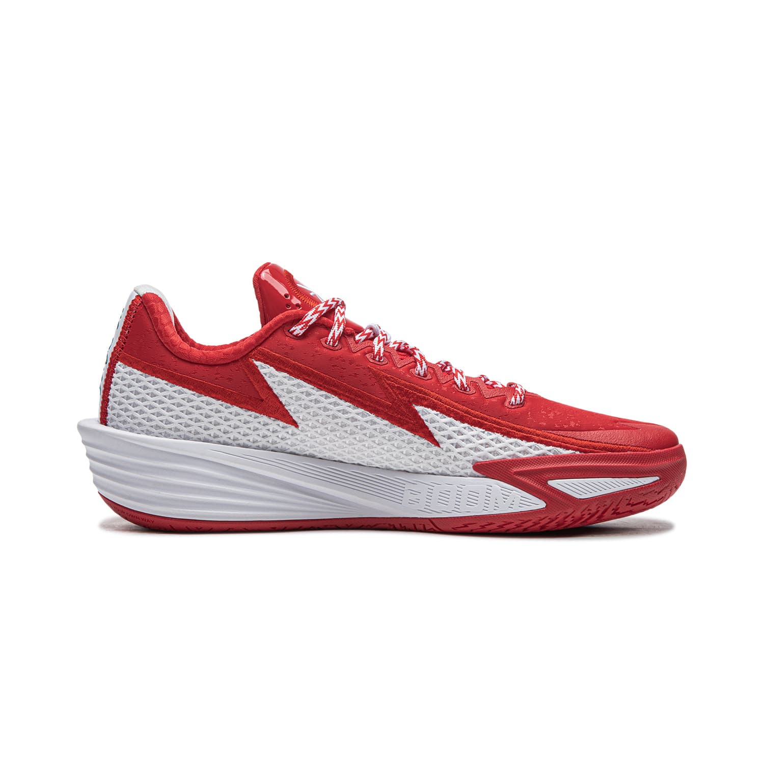 Кроссовки для баскетбола Li-Ning Wade Lightning 2 Баскетбольные кроссовки для игры с амортизацией, стабильностью и поддержкой, удобные, низкие, мужские, красный белый - изображение 2