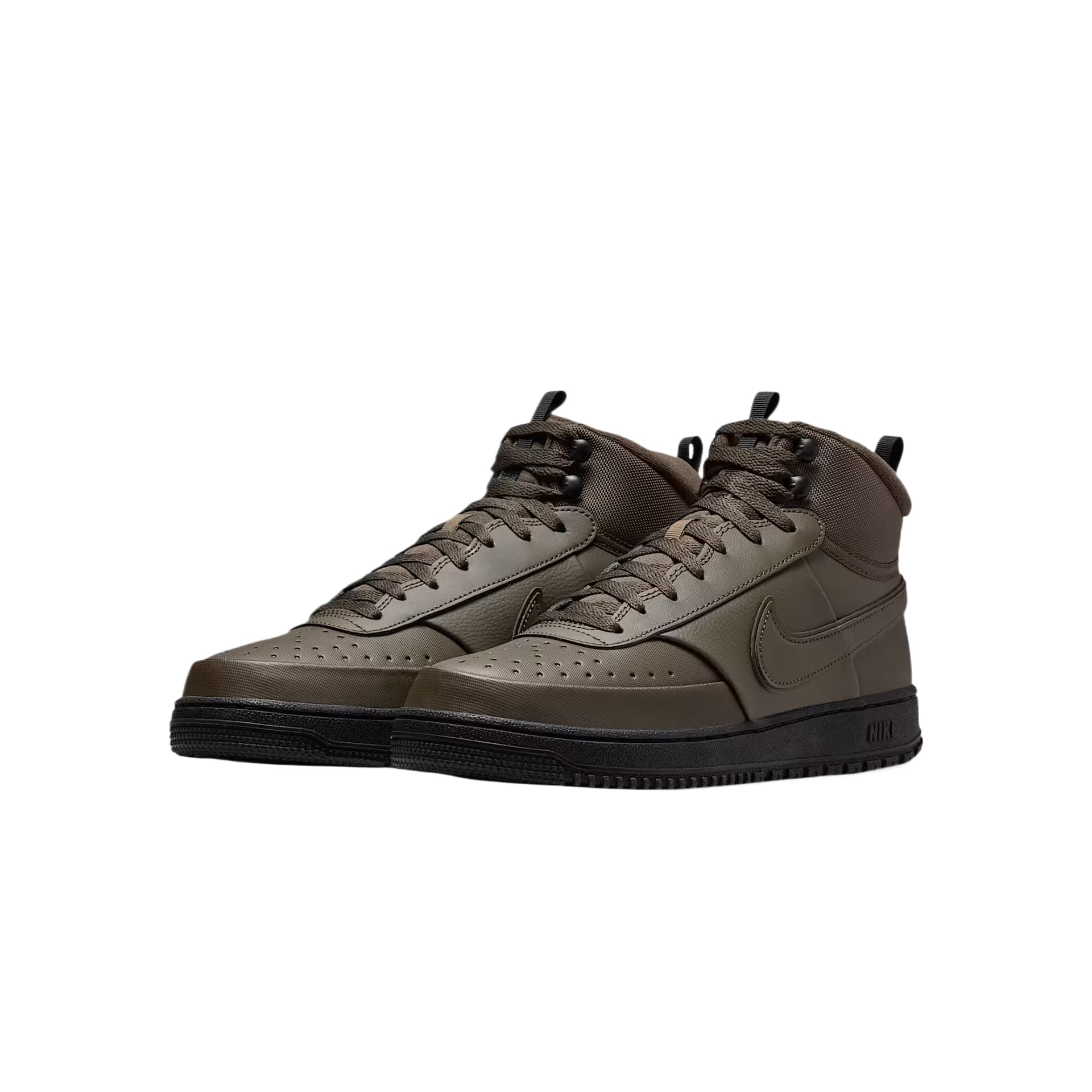 Кроссовки Nike Court Vision Mid Текстиль Кожа Амортизация MID Топ Скейтбординг Мужские Кроссовки - изображение 3