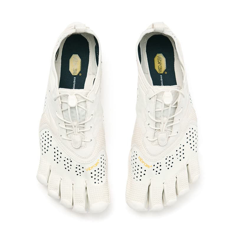Кроссовки для спортзала Vibram V RUN FIVE Fingers Обувь Низкий Топ Тренировочные кроссовки Женские Айвори Белый - изображение 3