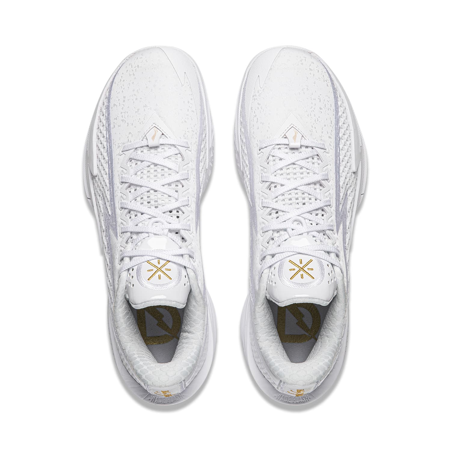 Кроссовки для баскетбола Li-Ning Wade Lightning 2 Баскетбольные кроссовки для игры с амортизацией, стабильностью и поддержкой, удобные лоу-топы, мужские, стандартный белый - изображение 4