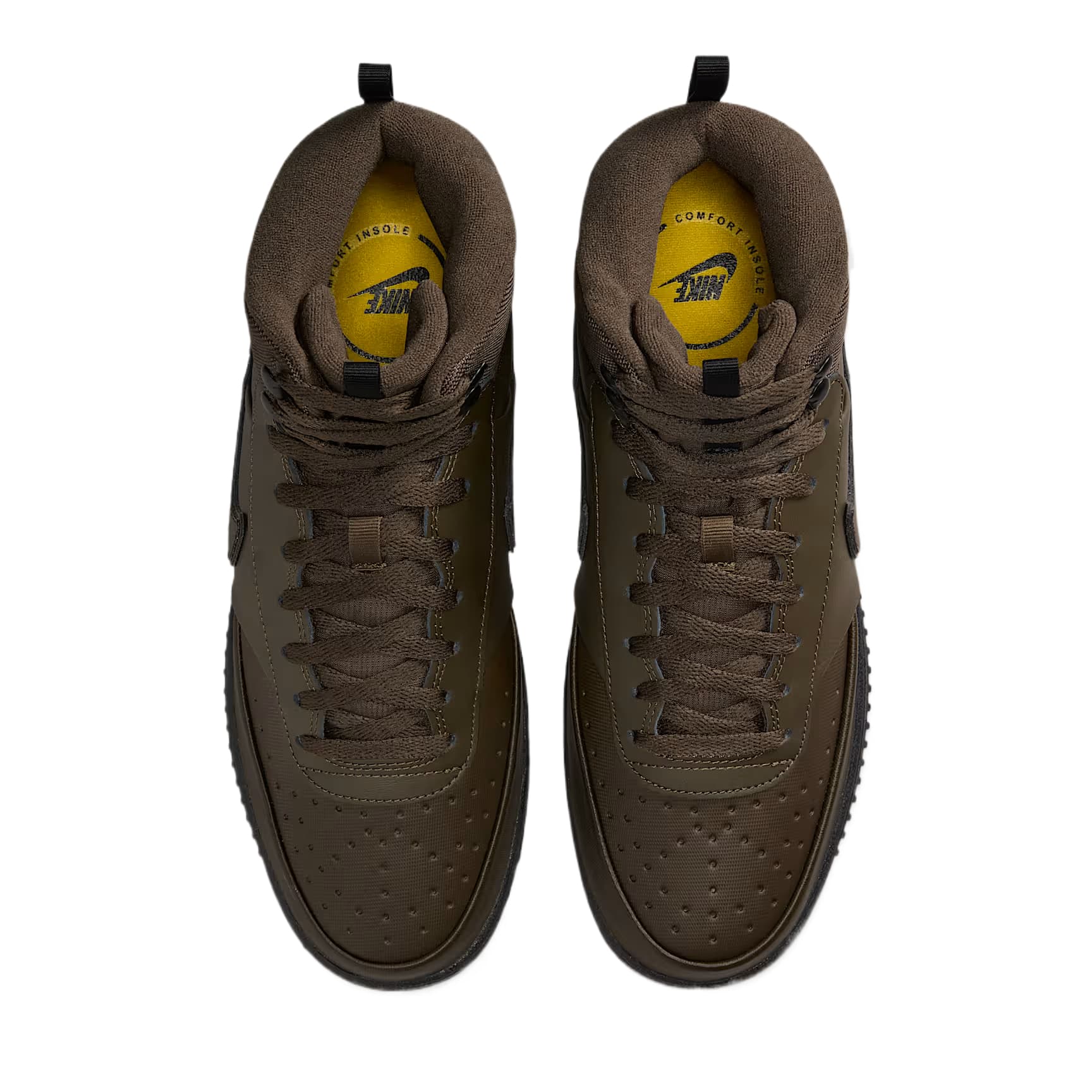 Кроссовки Nike Court Vision Mid Текстиль Кожа Амортизация MID Топ Скейтбординг Мужские Кроссовки - изображение 4