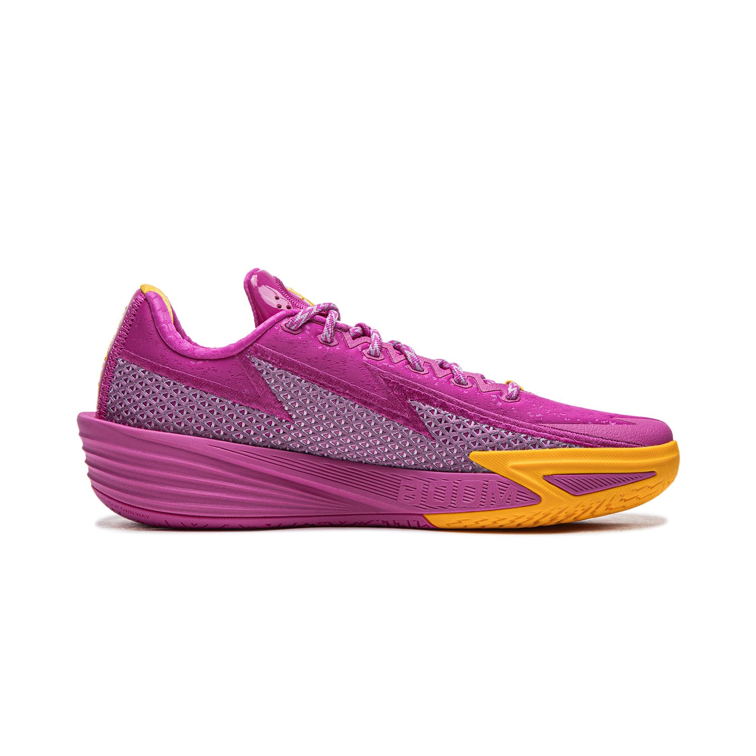 Кроссовки для баскетбола Li-Ning Way of Wade Lightning 2 Баскетбольные кроссовки для мужчин с амортизацией, стабильностью, поддержкой, удобством, противоскользящей износостойкой подошвой, дышащие, с отскоком и сцеплением, низкие, фиолетовый - изображение 2