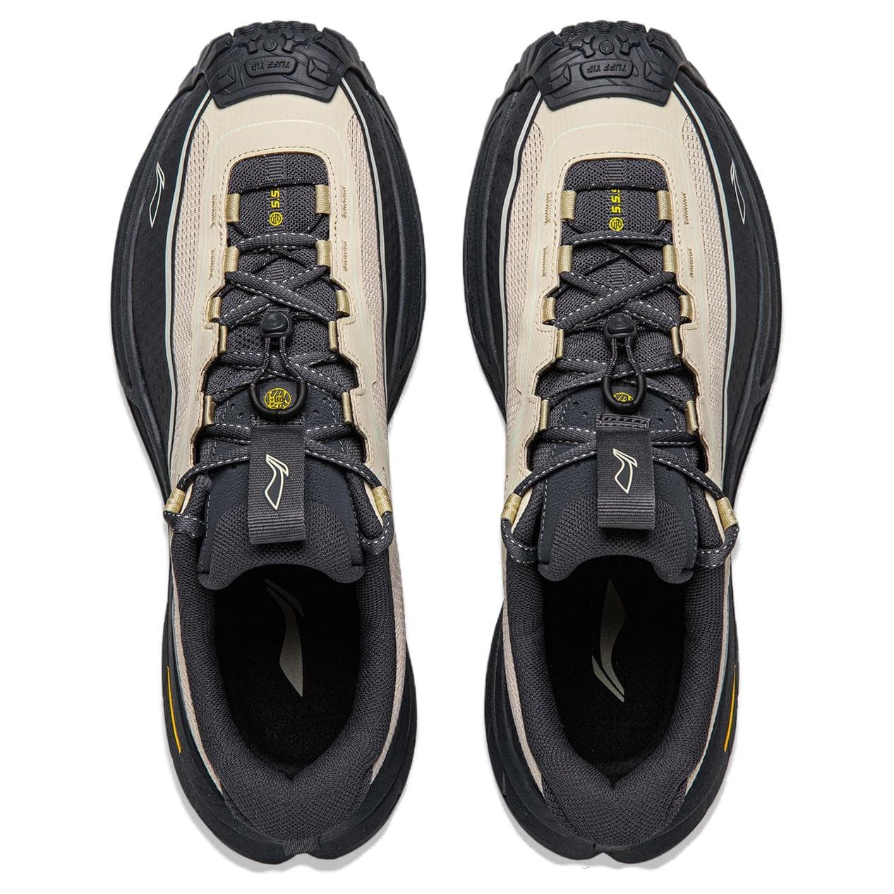 Кроссовки Li NING Outdoor Counterflow Xingchuan 2 Дышащая Низкопрофильная Походная Обувь Унисекс Эбеново-черный Овсяный Серый - изображение 4
