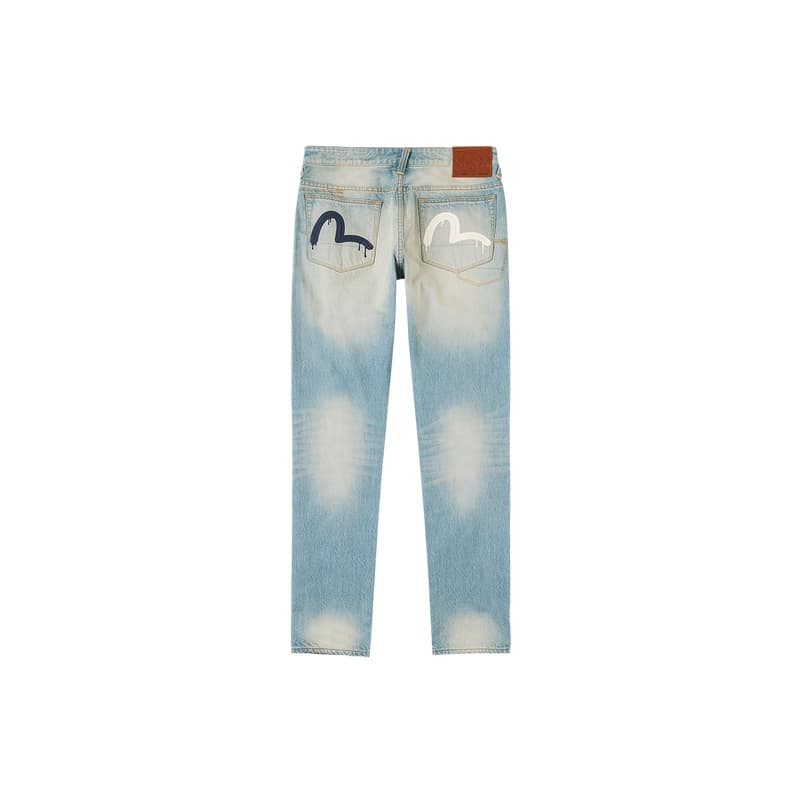 Штаны EVISU Джинсовый Синий Мужские Джинсы - изображение 2