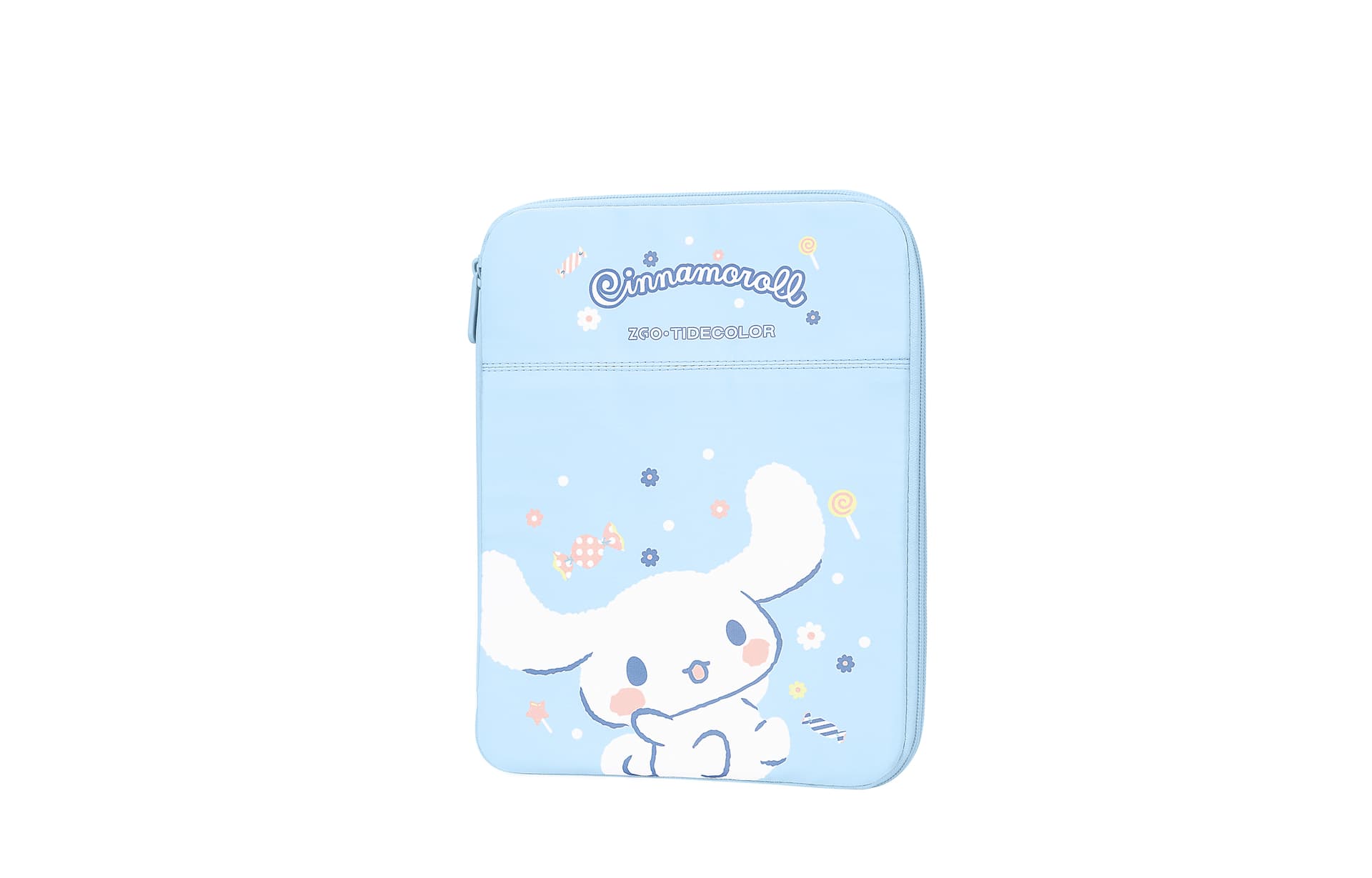 Sanrio Cinnamoroll Эксклюзивный Универсальный Деловой повседневный стиль Милый Водонепроницаемый Для школьников Большой объем Привлекательный Антиударный 11 13 дюймов Хранение 95% полиэстер, 5% эластан Сумки для ноутбуков Маленький Женский Синий - изображение 2