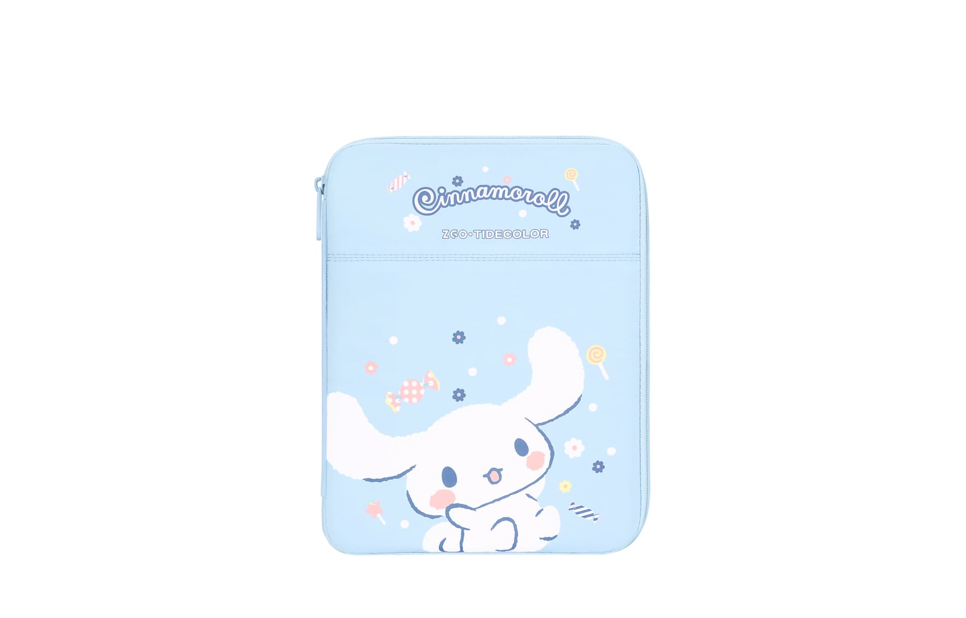 Sanrio Cinnamoroll Эксклюзивный Универсальный Деловой повседневный стиль Милый Водонепроницаемый Для школьников Большой объем Привлекательный Антиударный 11 13 дюймов Хранение 95% полиэстер, 5% эластан Сумки для ноутбуков Маленький Женский Синий - изображение 1