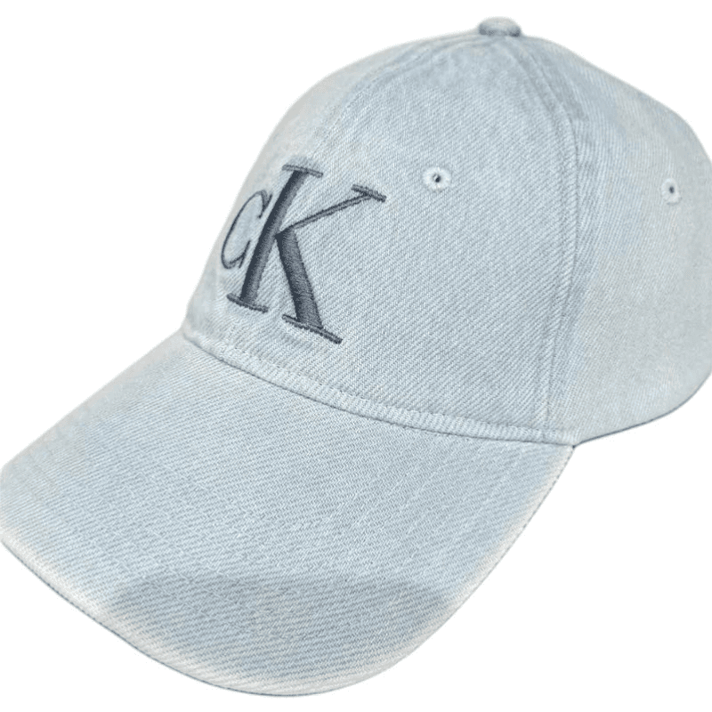 Кепка Calvin Klein Хлопковый Волокно Кепки Унисекс Джинсовый Светло-Синий - изображение 2