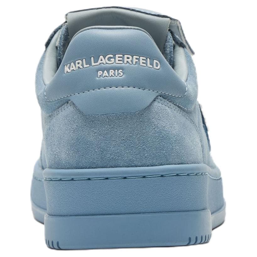 Кроссовки KARL LAGERFELD / Karl Lagerfeld Jeans Мужские повседневные кроссовки из комбинированной кожи с круглым носком и шнурками, низкие, стильные, удобные, цвет дымчато-голубой - изображение 6