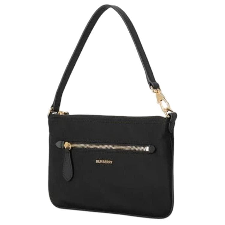 Мини-сумка Burberry Nylon Zip Pouch Leather Top Handle Zip Closure Exterior Zip Pocket - изображение 3