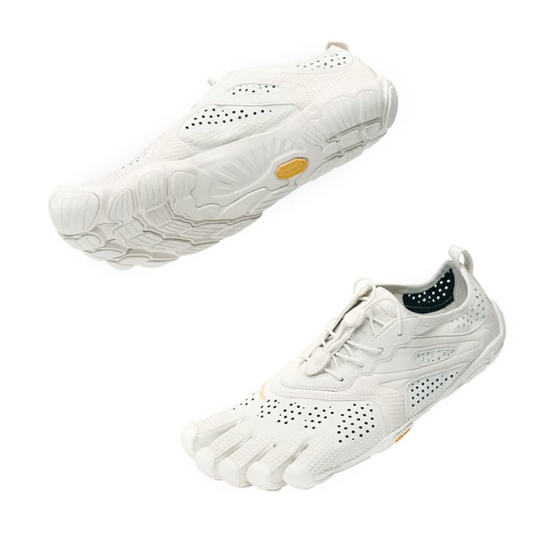 Кроссовки для спортзала Vibram V Run FIVE Fingers Обувь Низкий Топ Тренировочные кроссовки Мужской Айвори Белый - изображение 2