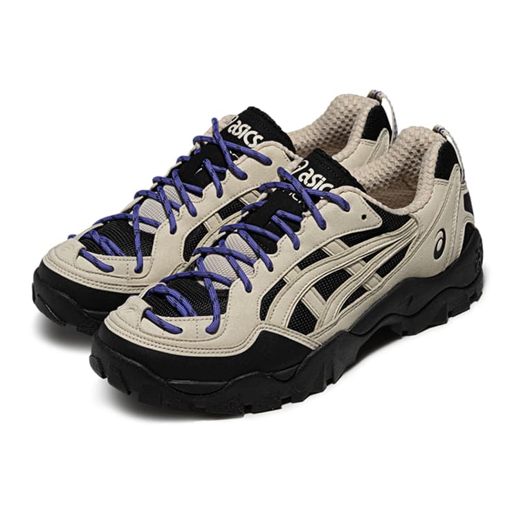 Кроссовки Asics Гель PICKAX Low Топ Альпинизм на открытом воздухе Поход Унисекс Черный Бежево-серый - изображение 3