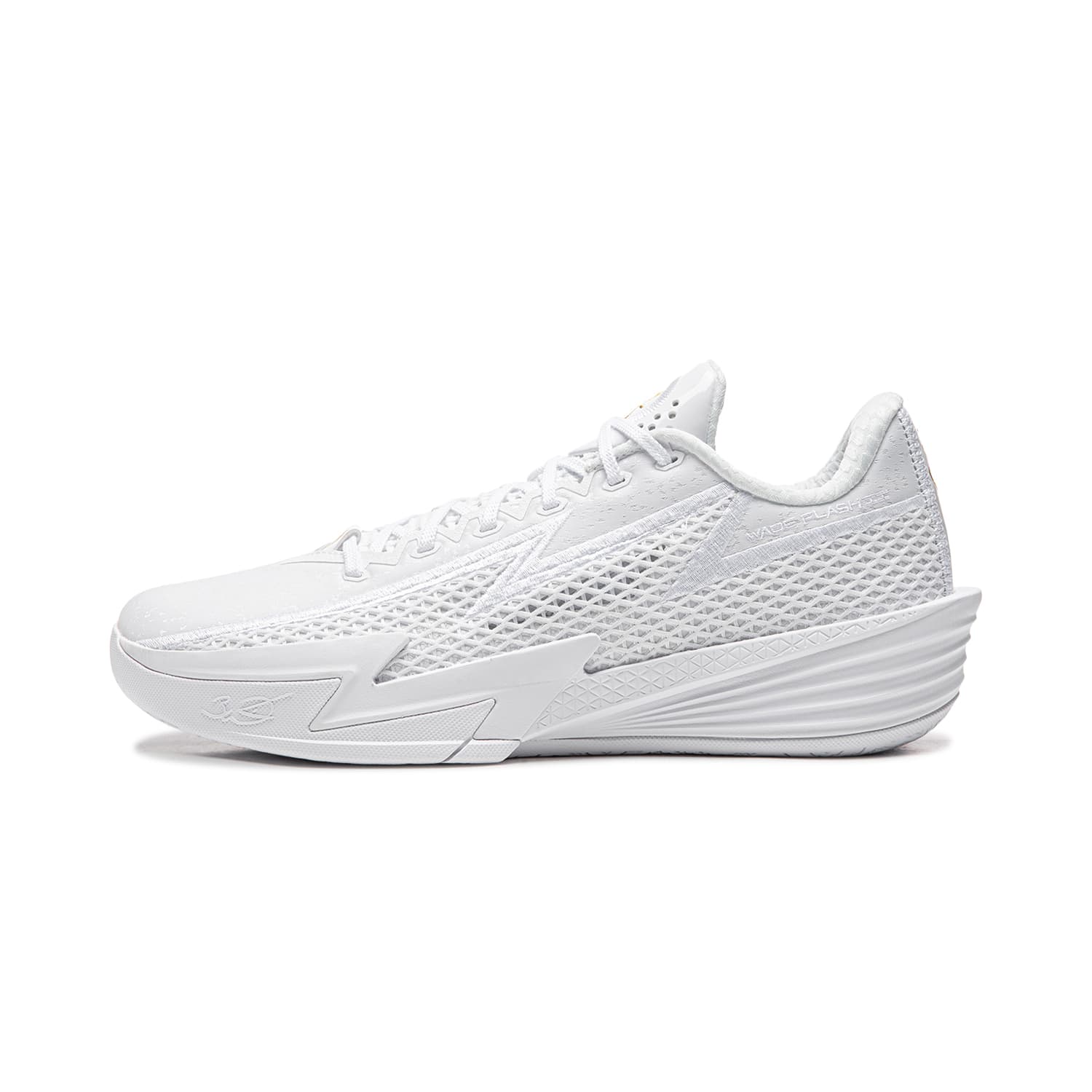 Кроссовки для баскетбола Li-Ning Wade Lightning 2 Баскетбольные кроссовки для игры с амортизацией, стабильностью и поддержкой, удобные лоу-топы, мужские, стандартный белый - изображение 1