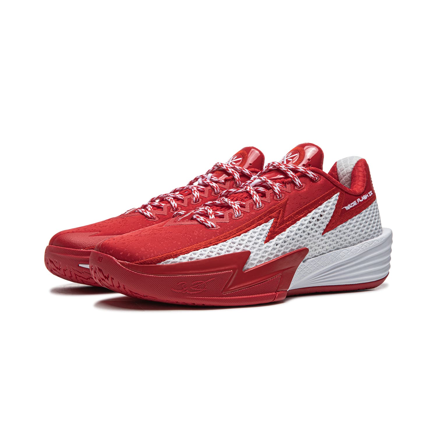 Кроссовки для баскетбола Li-Ning Wade Lightning 2 Баскетбольные кроссовки для игры с амортизацией, стабильностью и поддержкой, удобные, низкие, мужские, красный белый - изображение 3