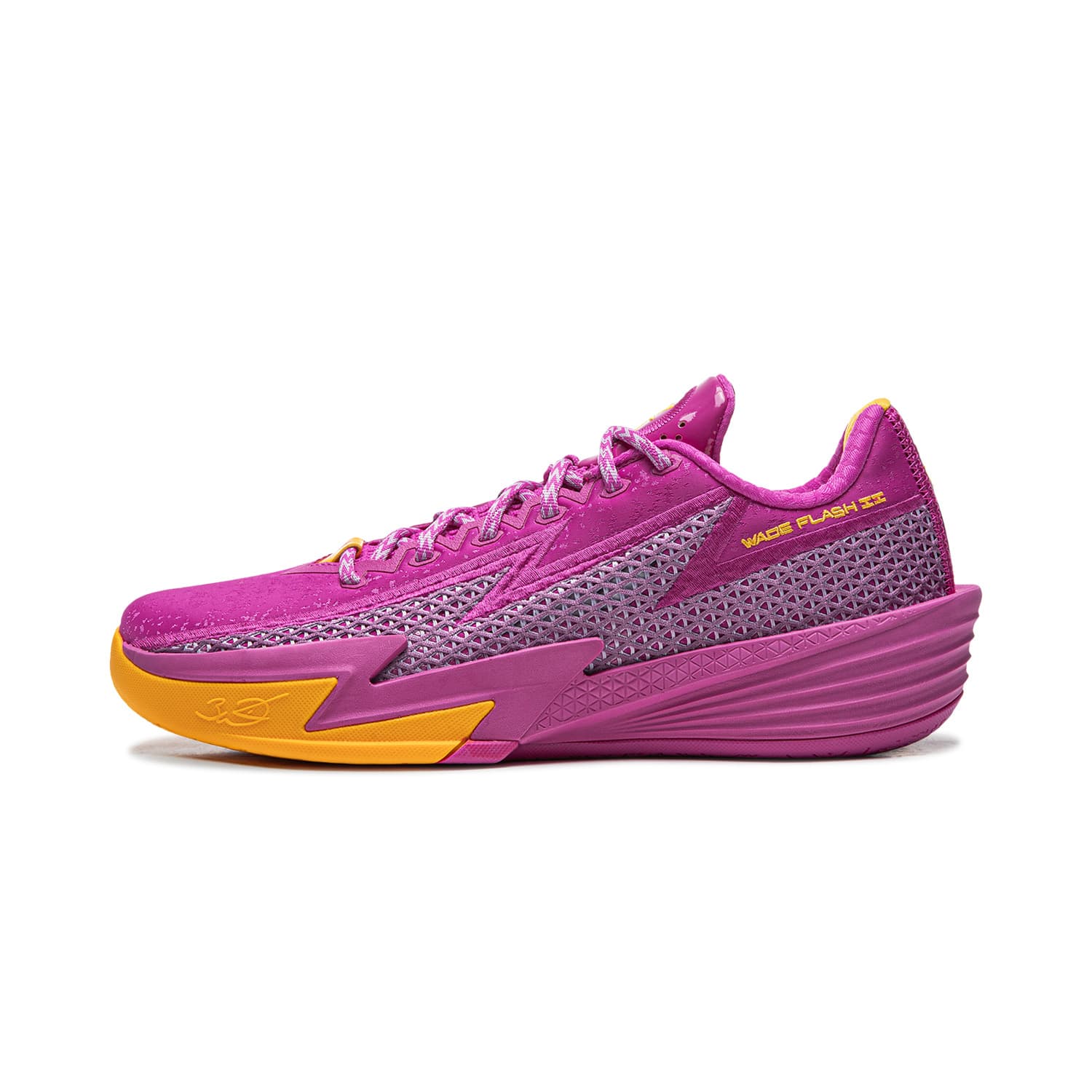 Кроссовки для баскетбола Li-Ning Way of Wade Lightning 2 Баскетбольные кроссовки для мужчин с амортизацией, стабильностью, поддержкой, удобством, противоскользящей износостойкой подошвой, дышащие, с отскоком и сцеплением, низкие, фиолетовый - изображение 1
