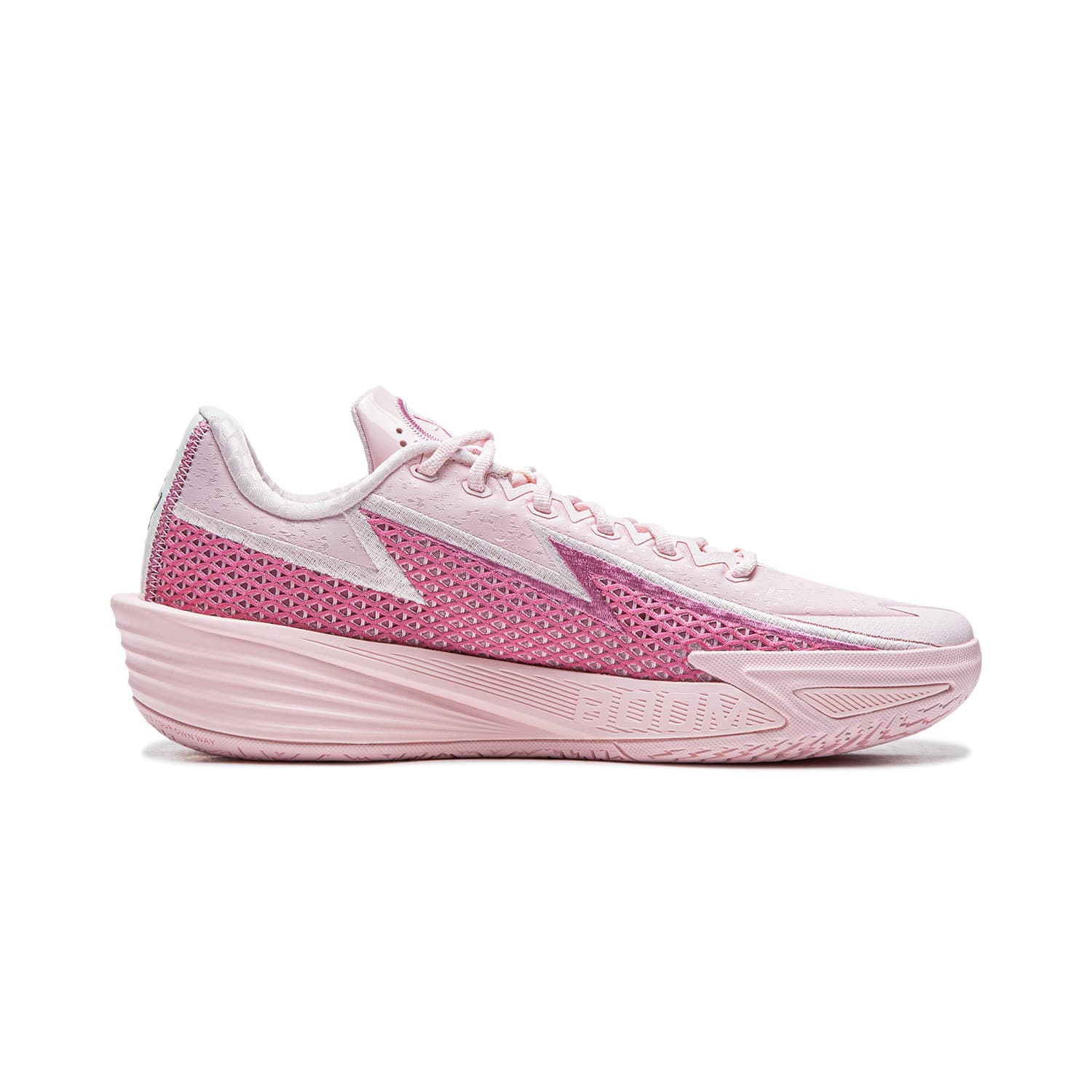 Кроссовки для баскетбола Li-Ning Wade Lightning 2 Баскетбольные кроссовки для мужчин с амортизацией, стабильностью и поддержкой, низкие, ярко-розовые - изображение 2