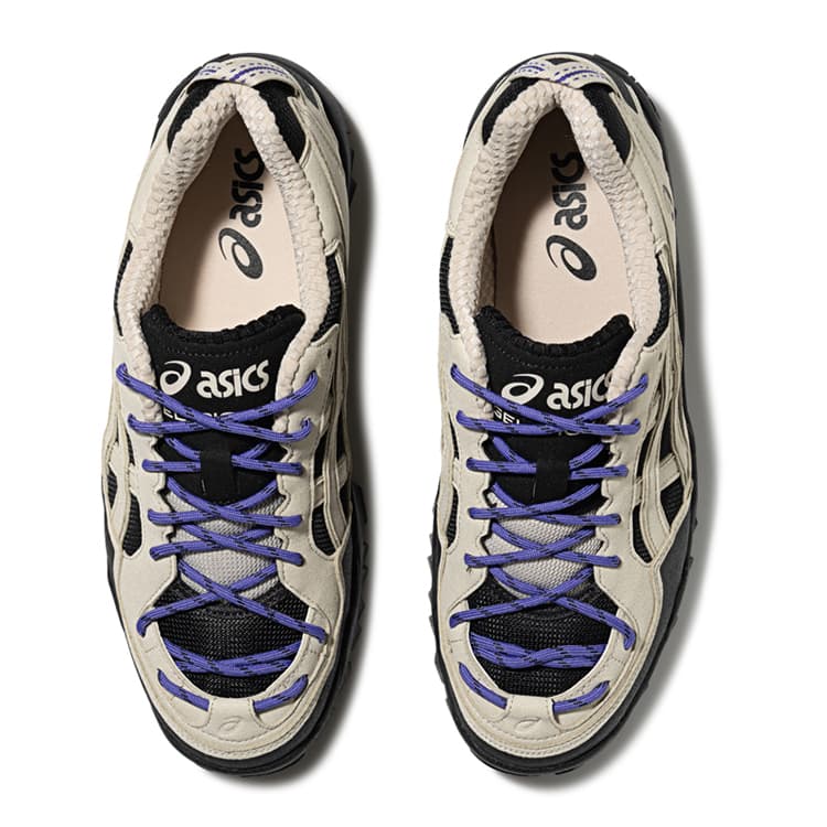 Кроссовки Asics Гель PICKAX Low Топ Альпинизм на открытом воздухе Поход Унисекс Черный Бежево-серый - изображение 4
