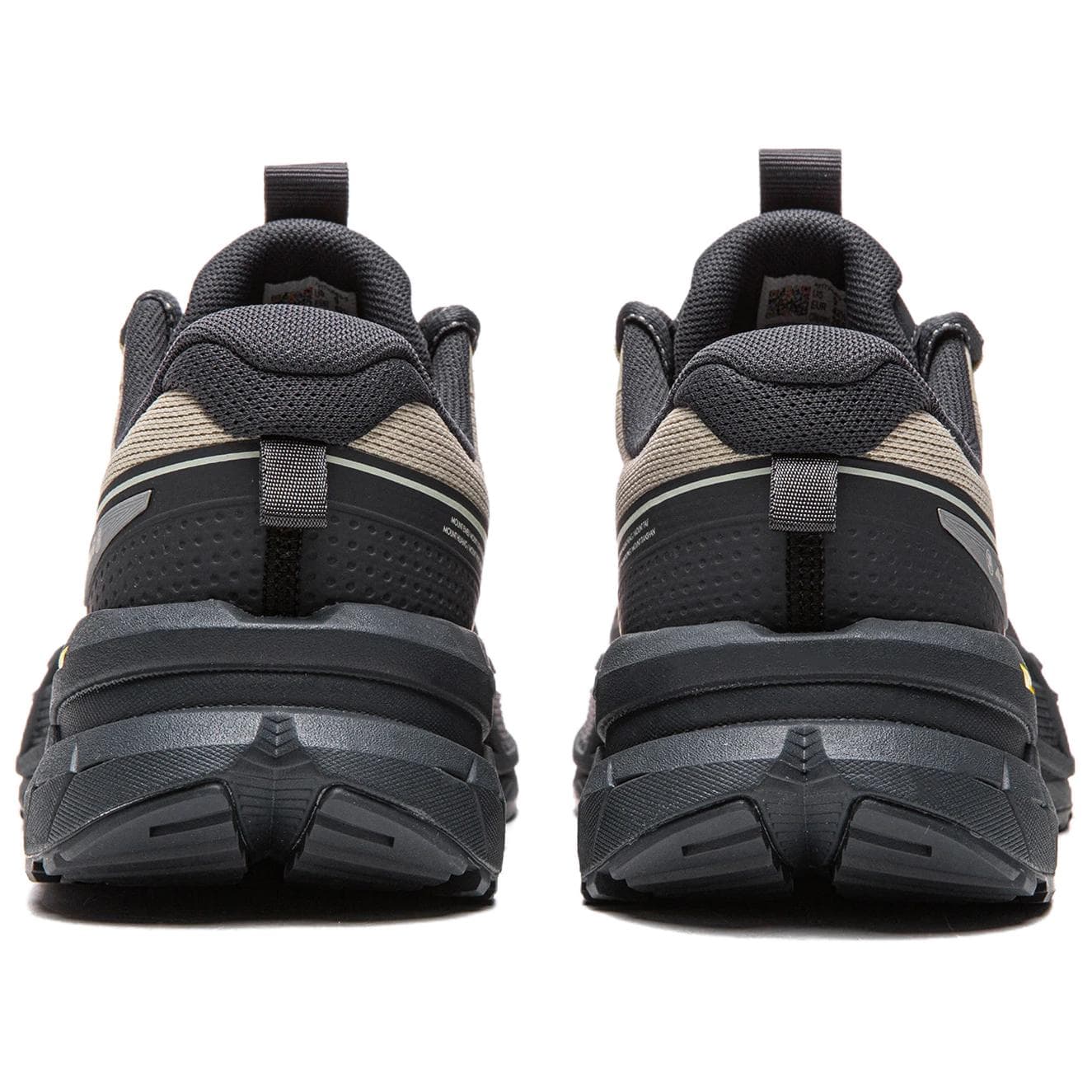 Кроссовки Li NING Outdoor Counterflow Xingchuan 2 Дышащая Низкопрофильная Походная Обувь Унисекс Эбеново-черный Овсяный Серый - изображение 6