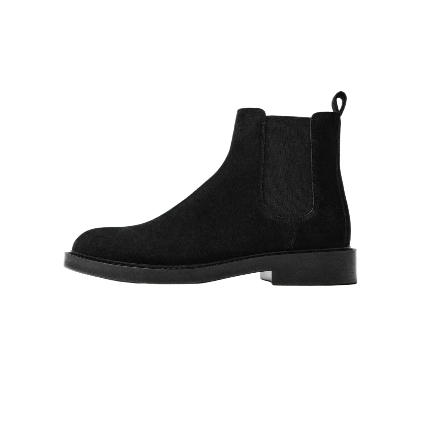 Ботинки челси ZARA Короткий Челси Низкий каблук Мужской Черный - изображение 1