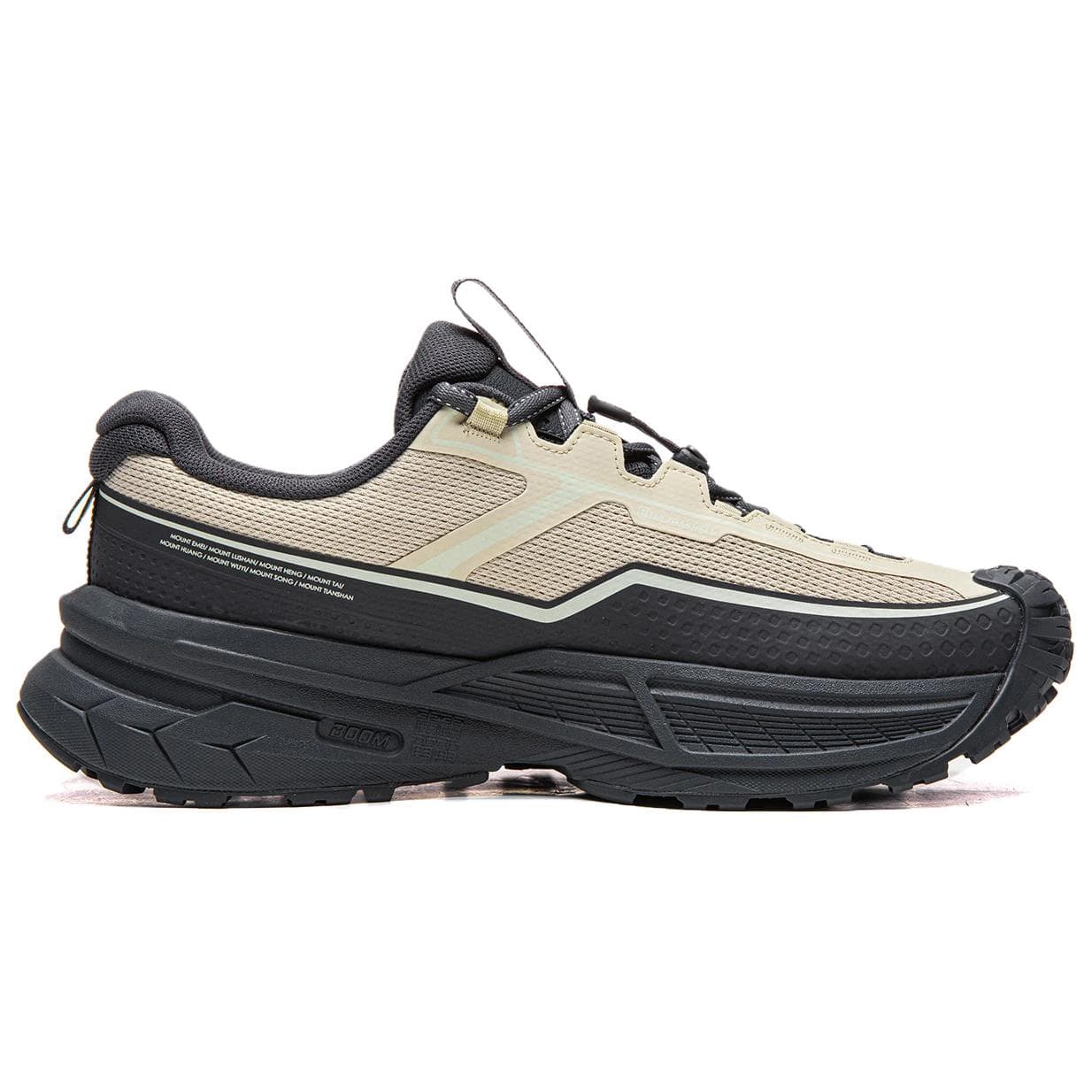 Кроссовки Li NING Outdoor Counterflow Xingchuan 2 Дышащая Низкопрофильная Походная Обувь Унисекс Эбеново-черный Овсяный Серый - изображение 2
