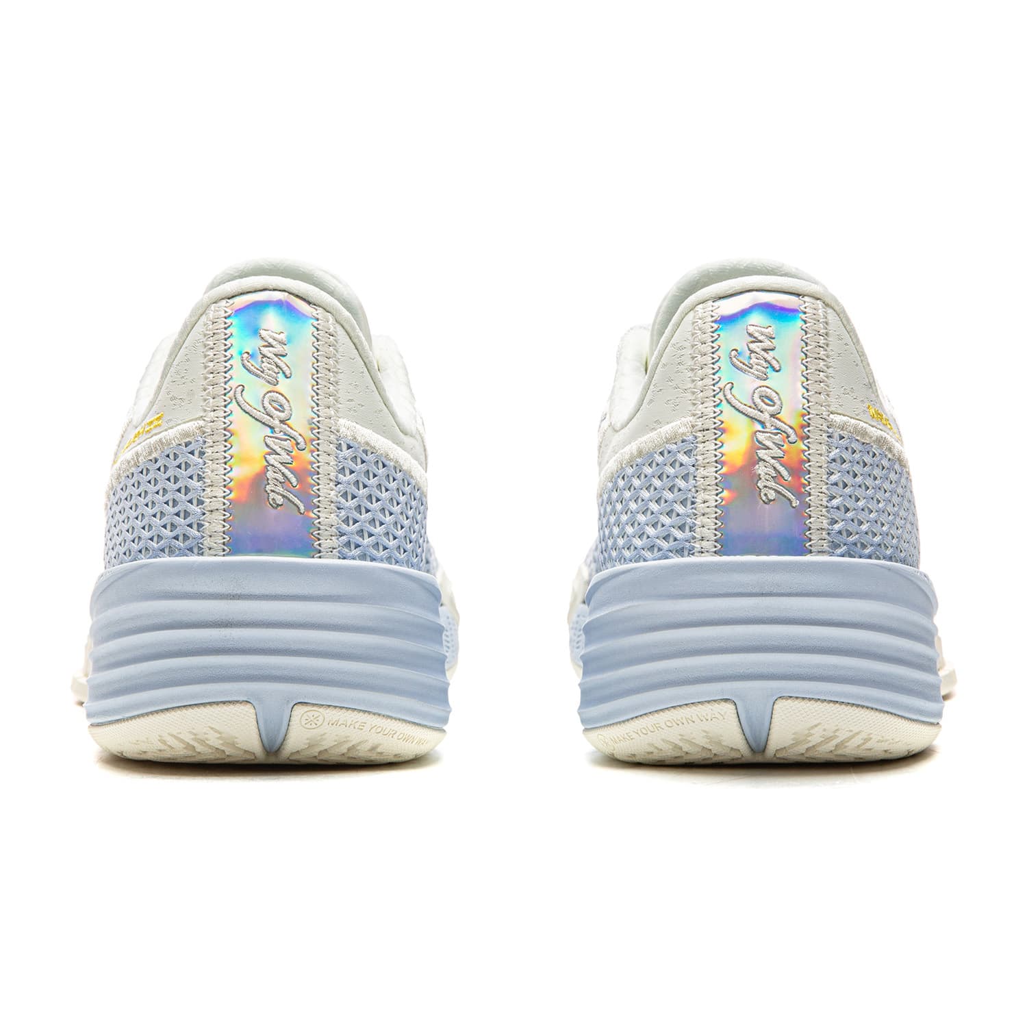 Кроссовки для баскетбола Li-Ning Way of Wade Lightning 2 Технология амортизации Поддержка Покрытие Удобный Амортизация Противоскользящий Износостойкий Дышащий Oтскок Сцепление Лоу-топы Баскетбольные кроссовки Мужской Бело-Синий - изображение 5