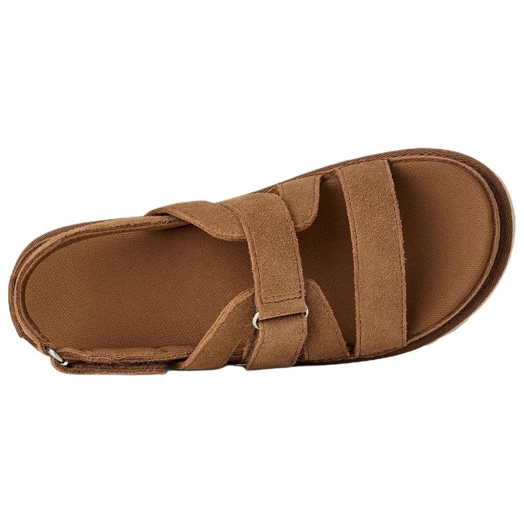 Шлёпанцы UGG Золотистая Family one Шнуровка Сандалии Женские Каштановый - изображение 5