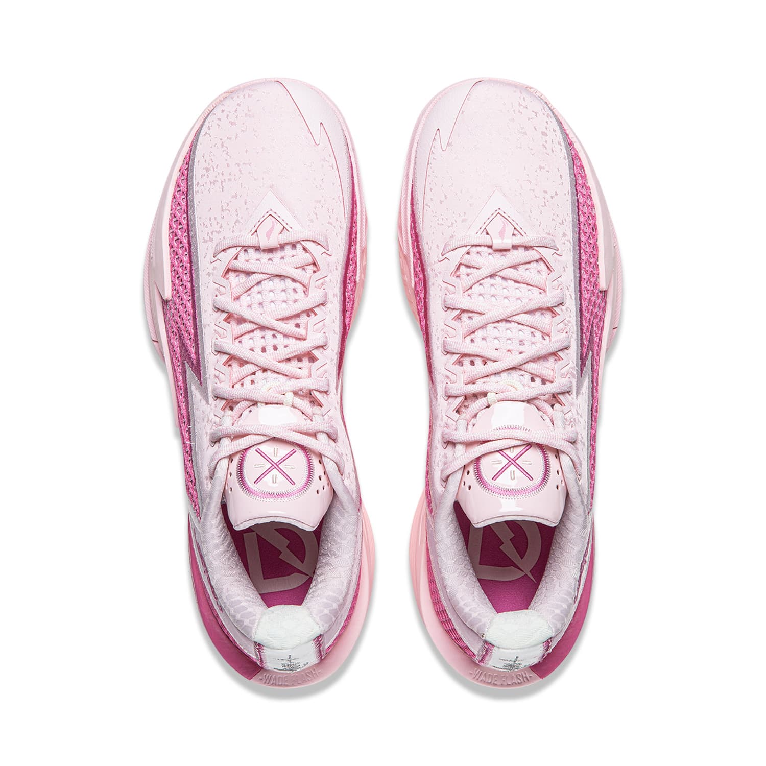 Кроссовки для баскетбола Li-Ning Wade Lightning 2 Баскетбольные кроссовки для мужчин с амортизацией, стабильностью и поддержкой, низкие, ярко-розовые - изображение 4