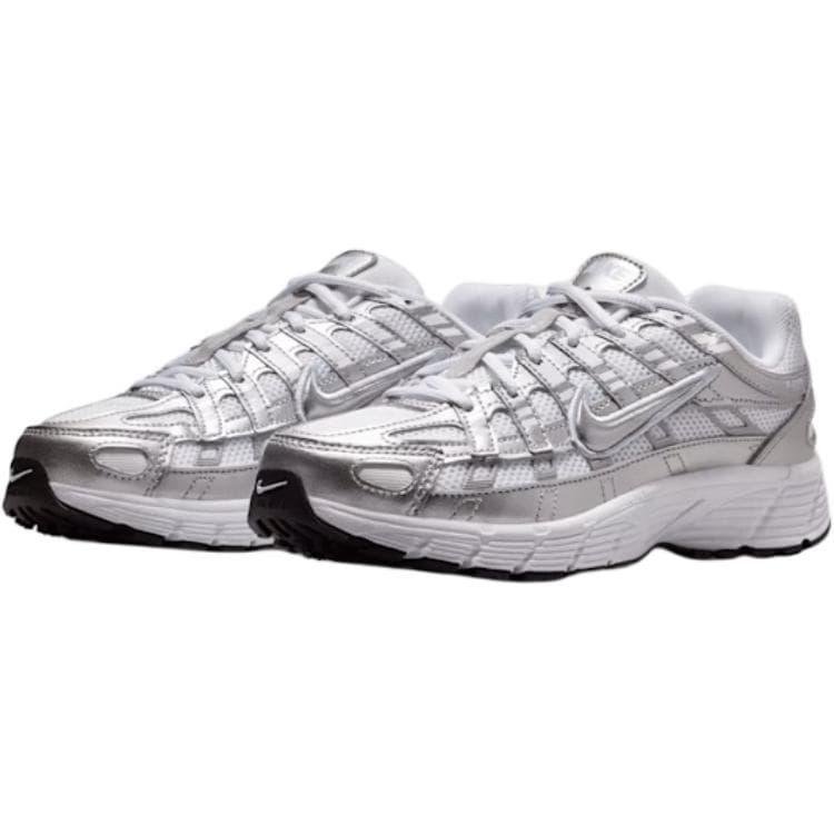 Кроссовки NIKE P 6000 Low Кроссовки для бега Серебристо-серый Белый Детский - изображение 3