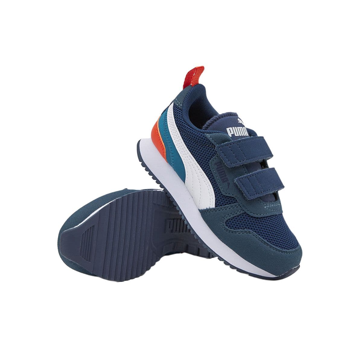Кроссовки PUMA R78 Low Топ Детская Лифтайл Обувь Синий Малыш - изображение 5