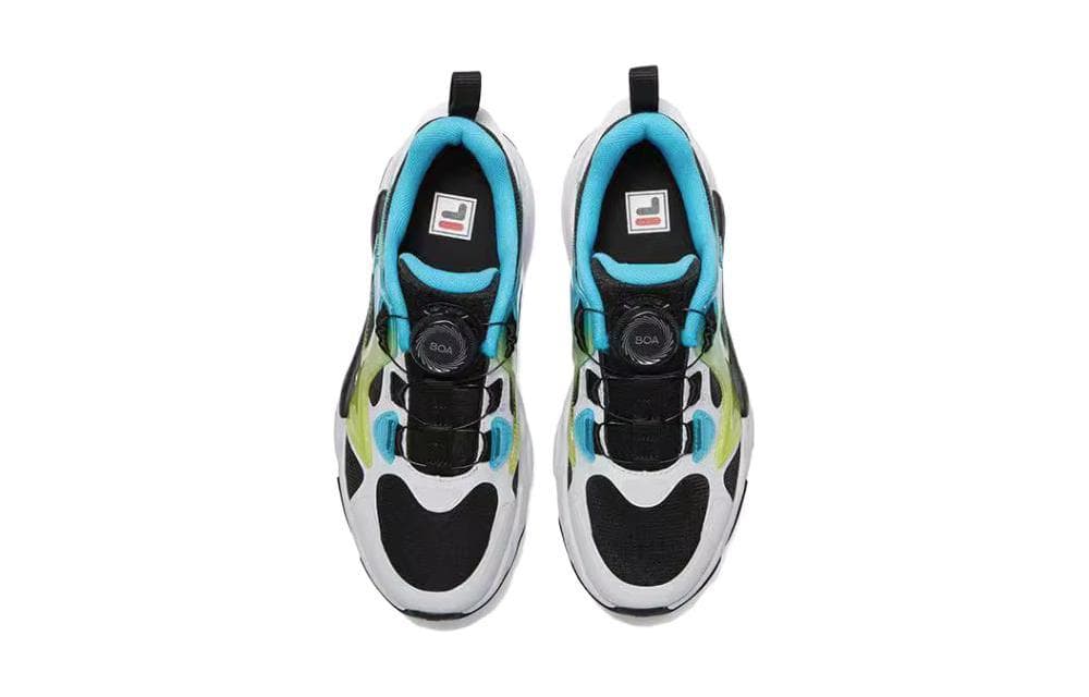 Кроссовки FILA KIDS Противоскользящие устойчивые к истиранию низкие детские беговые кроссовки черный белый синий для детей - изображение 3
