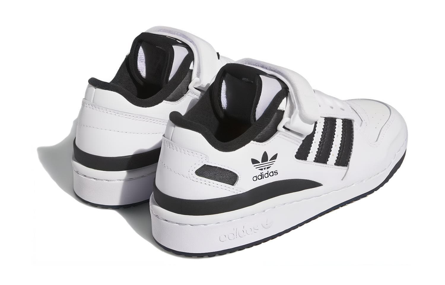 Кроссовки Adidas Originals FORUM Low Топ Детские Скейтбординги Белый Черный - изображение 3