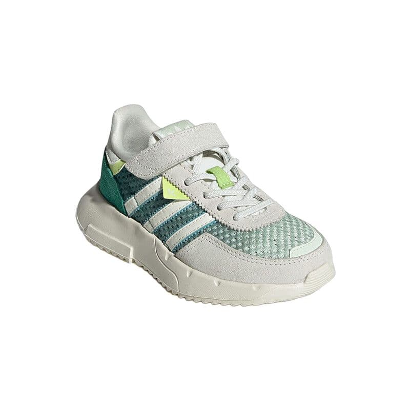 Кроссовки Adidas Originals Retropy F2 Low Топ Kids Lifestyle Shoes Зелено-бежевый Детский - изображение 3