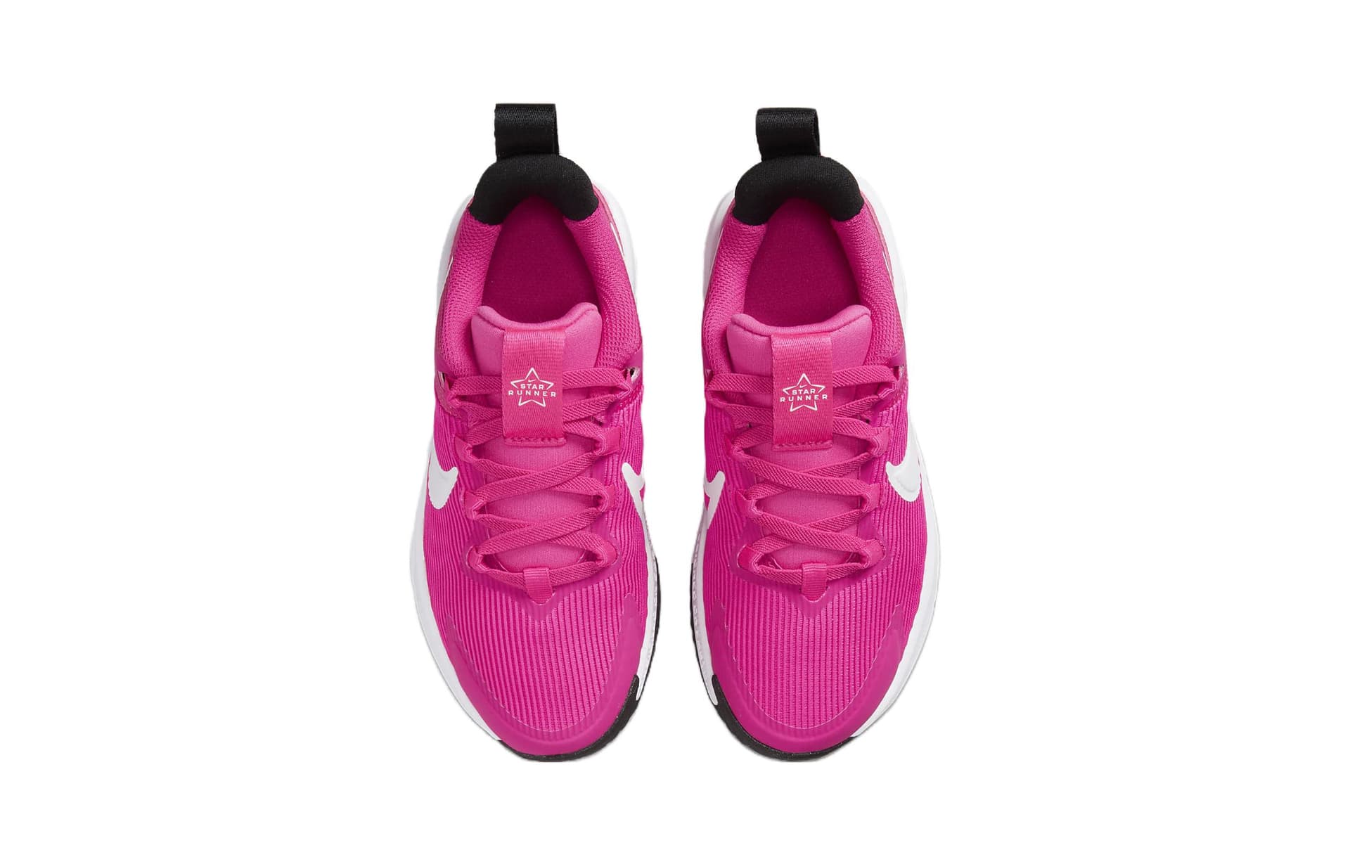 Кроссовки Nike Star Runner 4 противоскользящие низкие детские беговые кроссовки розовые и белые для детей 3-7 лет - изображение 4