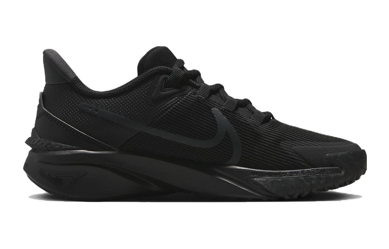 Кроссовки Nike Star Runner 4 Амортизация Устойчивость к истиранию Низкие Беговые кроссовки Черные Унисекс - изображение 2