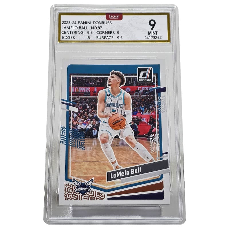 PANINI ЛаМело Болл Подписанная карта 23-24 сезона коллекция Дюрекс большой формат специально отобранное изображение - изображение 1