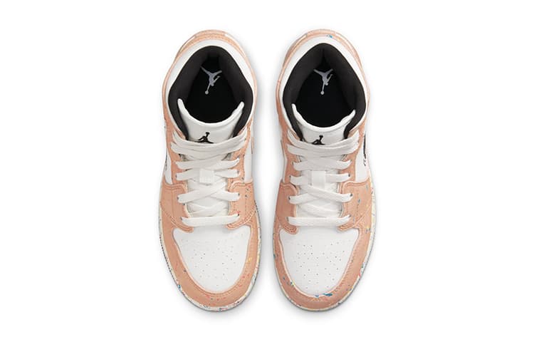 Кроссовки для баскетбола Jordan Air Jordan 1 Mid SE "Splatter" GS - изображение 6