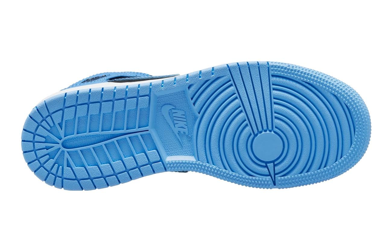 Кроссовки для баскетбола Jordan Air Jordan 1 Mid University Blue GS - изображение 8