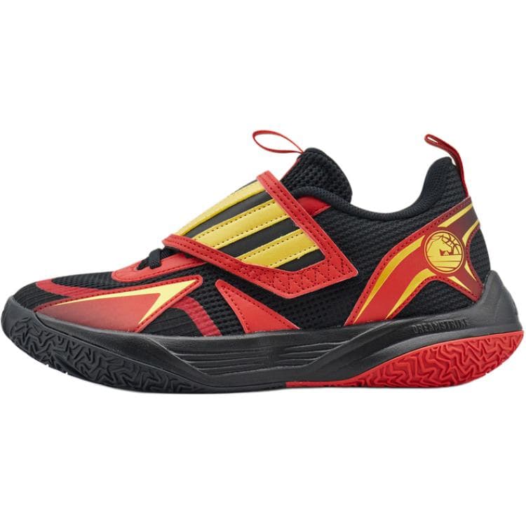 Кроссовки для баскетбола Adidas XENOBURST Low Топ Баскетбольные кроссовки Черный золотой красный Детский - изображение 1