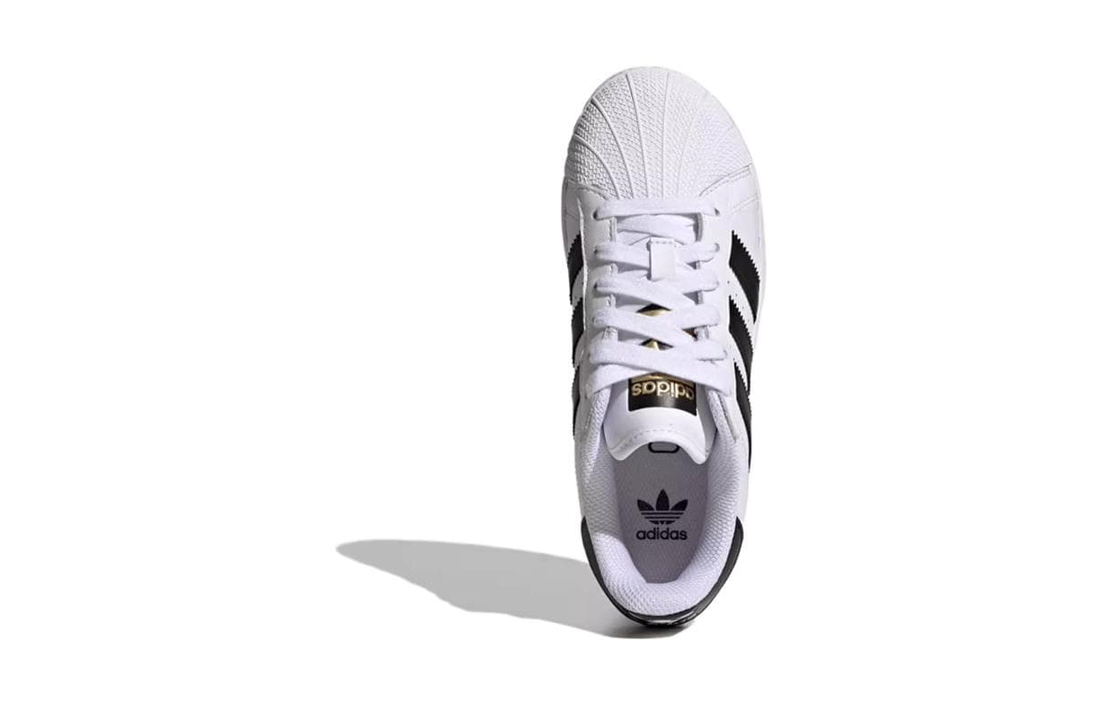 Кроссовки Adidas Originals SUPERSTAR Устойчивая к истиранию низкая детская обувь для скейтбординга белый унисекс - изображение 3