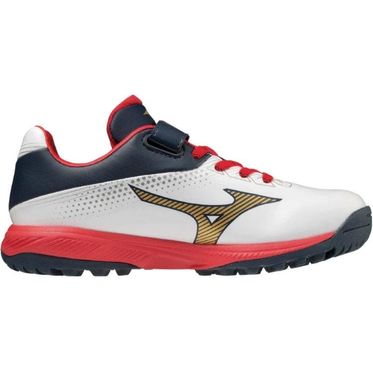Mizuno Противоскользящие Износостойкие Низкие Детские Кроссовки для Тренировок Белый Синий Красный - изображение 2