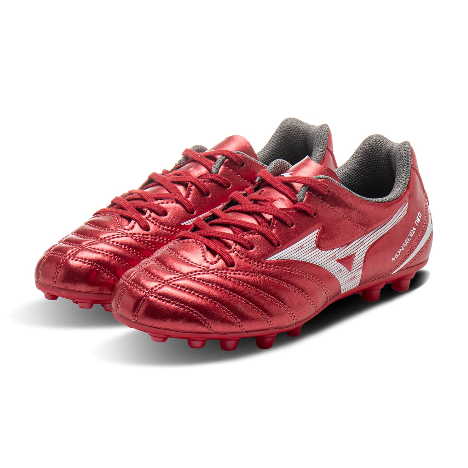 Бутсы Mizuno противоскользящие низкие детские футбольные бутсы красные для детей - изображение 3