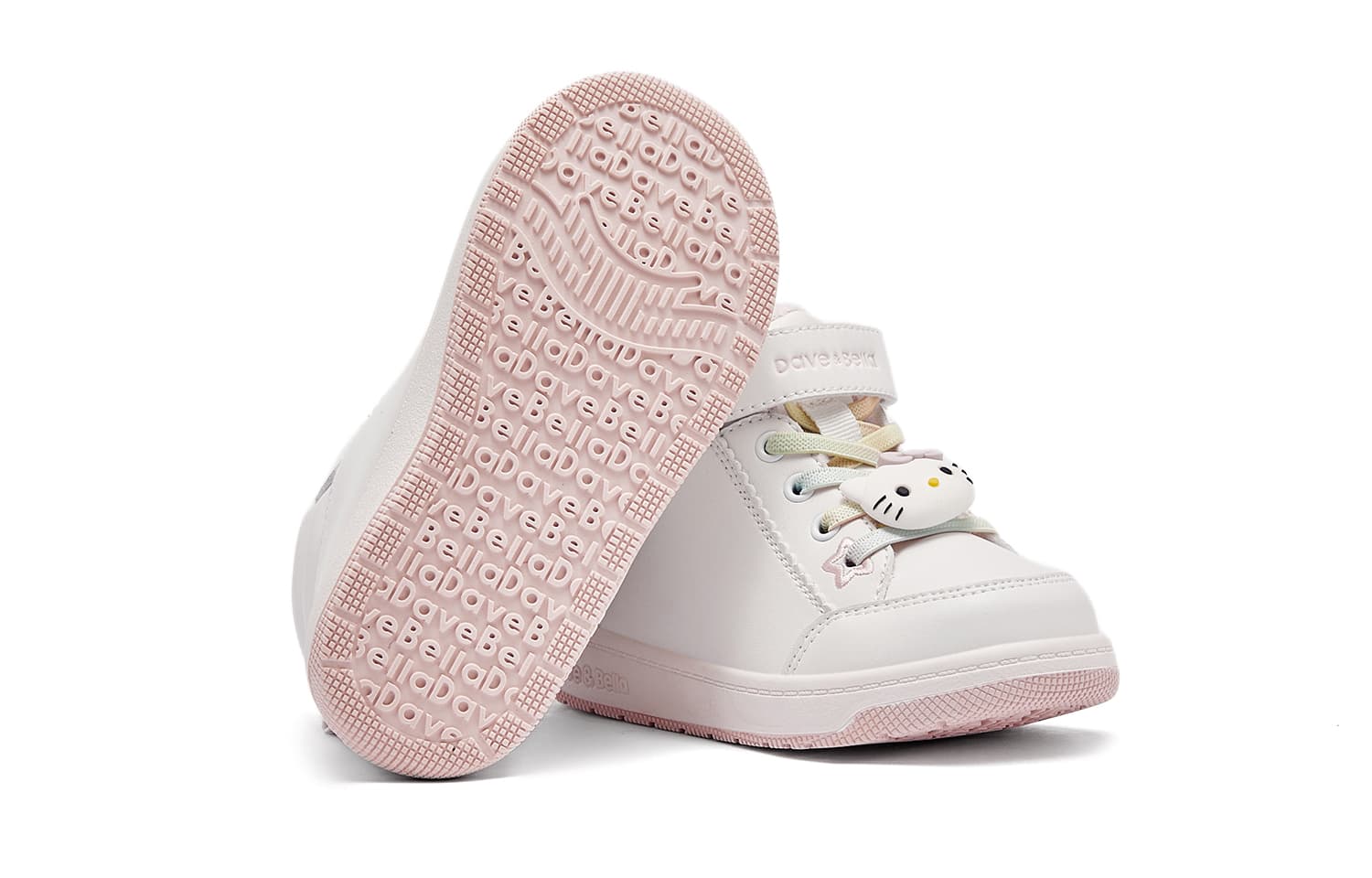 Кроссовки DAVE&BELLA Hello Kitty Детские Скейтборды High Top Ecru Дошкольный - изображение 5